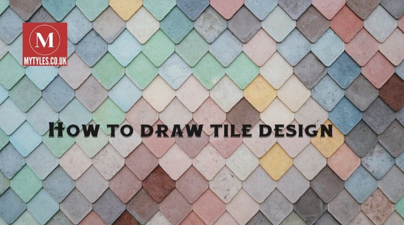 how to draw tile design