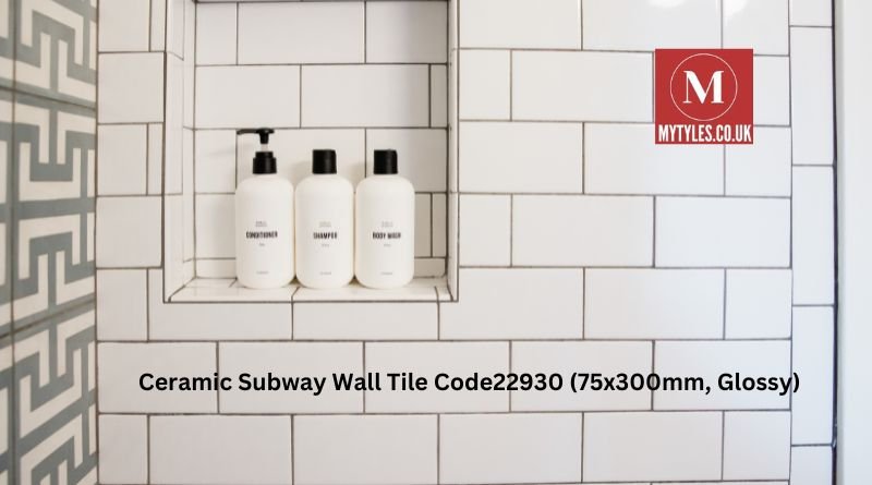 Ceramic Subway Wall Tile Code22930 (75x300mm, Glossy)