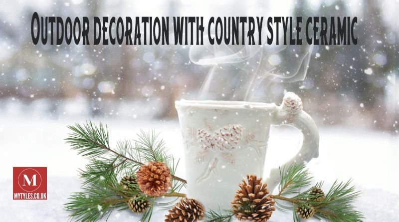 Outdoor Decoration with Country-Style Ceramic